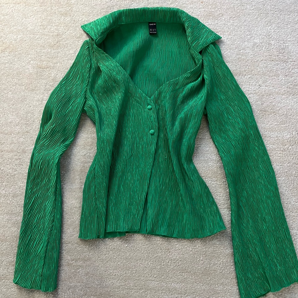 Green blouse